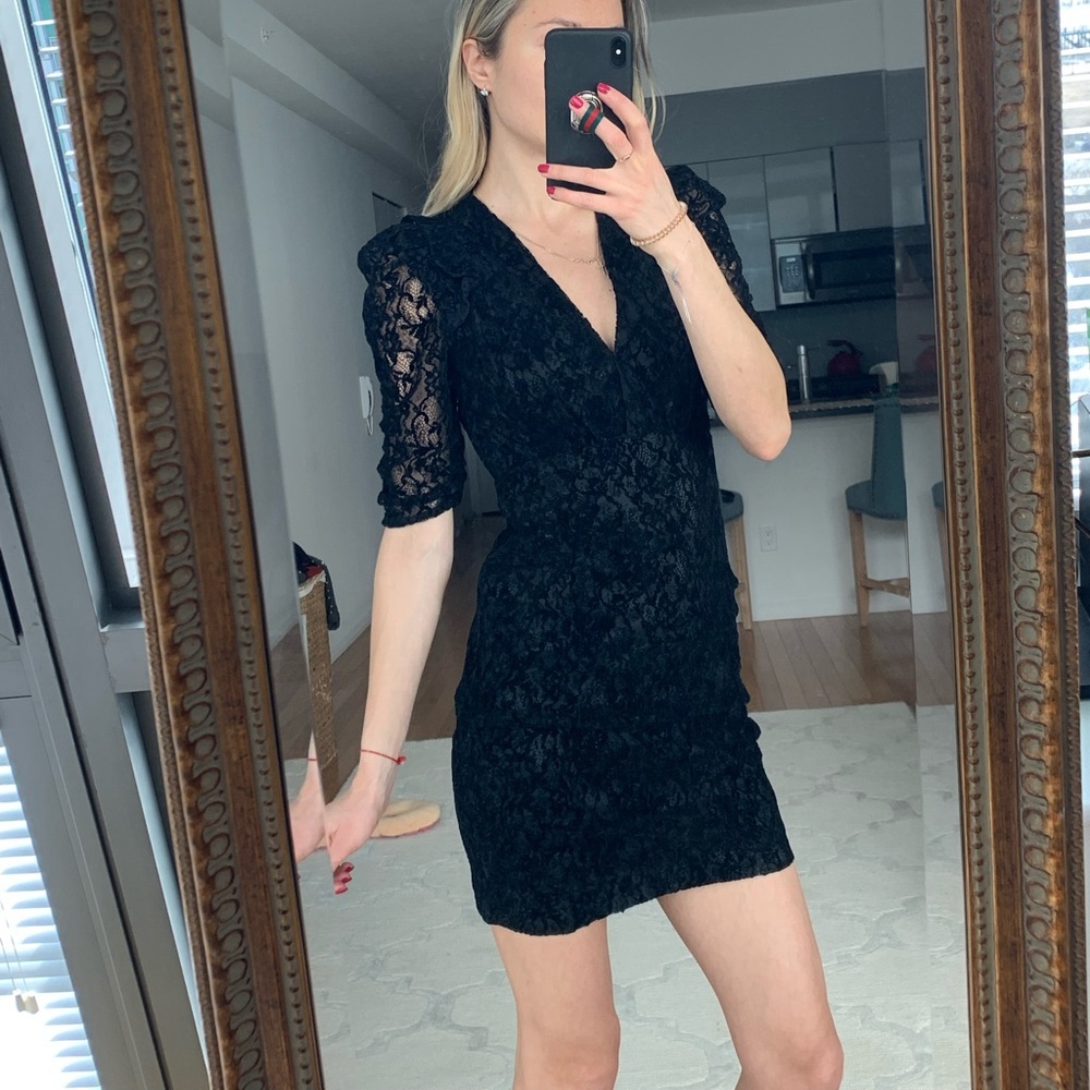 Maje mini black dress